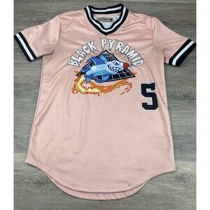 Black Pyramid OUTTA HERE SHARK MISSILE #5 Baseball Jersey Small